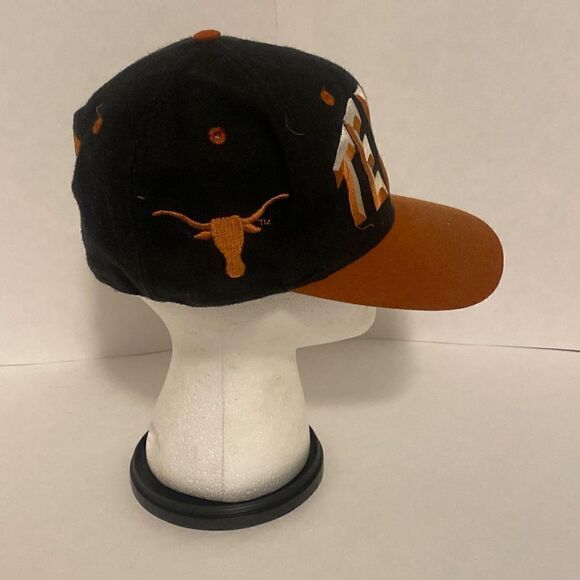 Vintage University Of Texas Longhorns Fitted Big Letter Logo TOW Embroidered Hat - Picture 4 of 5